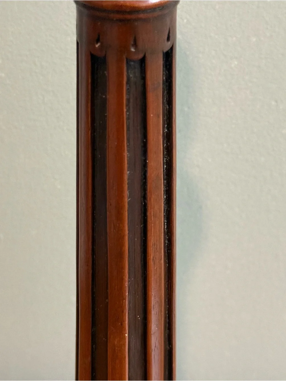 Vintage Theodore Alexander Signed Numbered Candlestick Walnut Bronze
